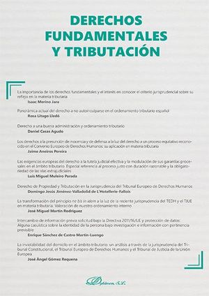 DERECHOS FUNDAMENTALES Y TRIBUTACIÓN.