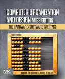 COMPUTER ORGANIZATION AND DESIGN ARM EDITION