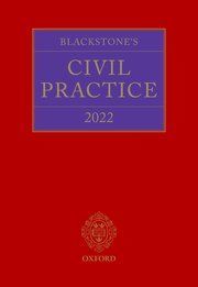 BLACKSTONE'S CIVIL PRACTICE 2022