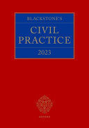 BLACKSTONE'S CIVIL PRACTICE 2023