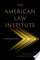 THE AMERICAN LAW INSTITUTE