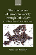 THE EMERGENCE OF EUROPEAN SOCIETY THROUGH PUBLIC LAW