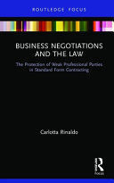 BUSINESS NEGOTIATIONS AND THE LAW