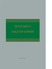 BENJAMIN'S SALE OF GOODS