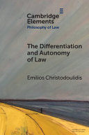 THE DIFFERENTIATION AND AUTONOMY OF LAW