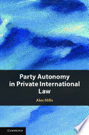 PARTY AUTONOMY IN PRIVATE INTERNATIONAL LAW