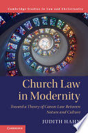 CHURCH LAW IN MODERNITY