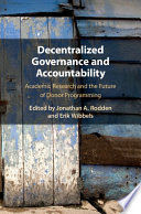 DECENTRALIZED GOVERNANCE AND ACCOUNTABILITY