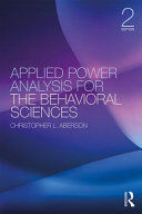 APPLIED POWER ANALYSIS FOR THE BEHAVIORAL SCIENCES