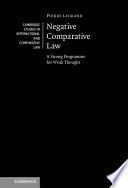 NEGATIVE COMPARATIVE LAW