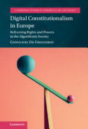 DIGITAL CONSTITUTIONALISM IN EUROPE