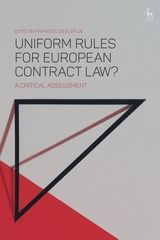 UNIFORM RULES FOR EUROPEAN CONTRACT LAW?