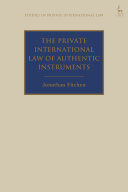 THE PRIVATE INTERNATIONAL LAW OF AUTHENTIC INSTRUMENTS