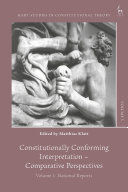 CONSTITUTIONALLY CONFORMING INTERPRETATION, 1