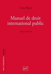 MANUEL DE DROIT INTERNATIONAL PUBLIC