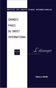 GRANDES PAGES DU DROIT INTERNATIONAL