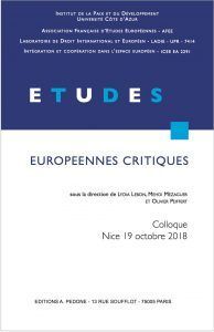 ETUDES EUROPÉENNES CRITIQUES