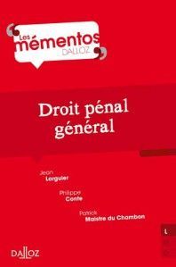 DROIT PÉNAL GÉNÉRAL