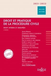 DROIT ET PRATIQUE DE LA PROCÉDURE CIVILE 2021-2022