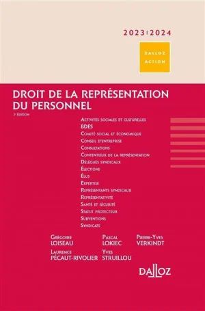 DROIT DE LA REPRÉSENTATION DU PERSONNEL 2023-2024