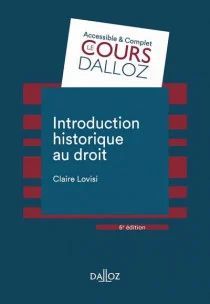 INTRODUCTION HISTORIQUE AU DROIT