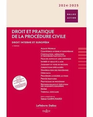 DROIT ET PRATIQUE DE LA PROCÉDURE CIVILE 2024/2025