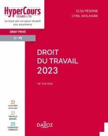 DROIT DU TRAVAIL 2023