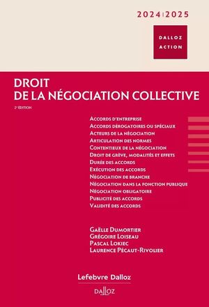 DROIT DE LA NÉGOCIATION COLLECTIVE 2024/2025