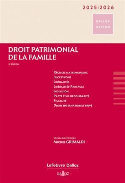 DROIT PATRIMONIAL DE LA FAMILLE 2025-2026