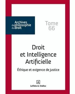 INTELLIGENCE ARTIFICIELLE ET DROIT
