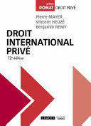 DROIT INTERNATIONAL PRIVÉ