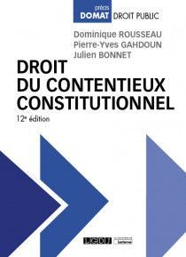 DROIT DU CONTENTIEUX CONSTITUTIONNEL
