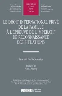 LE DROIT INTERNATIONAL PRIVÉ DE LA FAMILLE