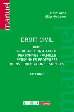 DROIT CIVIL - TOME 1