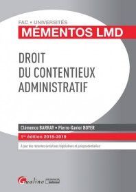 DROIT DU CONTENTIEUX ADMINISTRATIF