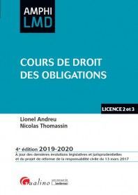 COURS DE DROIT DES OBLIGATIONS