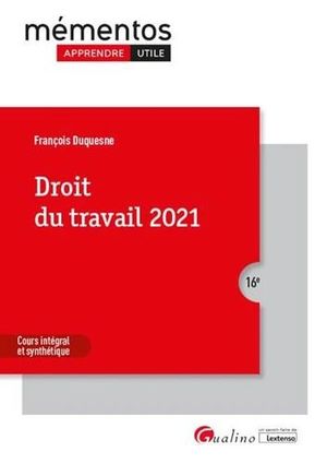 DROIT DU TRAVAIL 2021