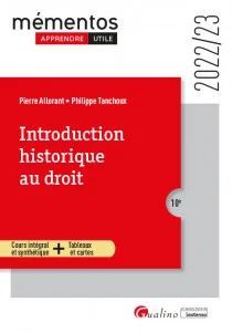 INTRODUCTION HISTORIQUE AU DROIT