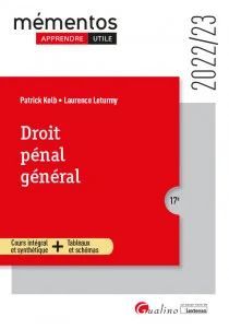 DROIT PÉNAL GÉNÉRAL