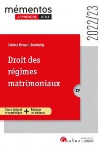 DROIT DES RÉGIMES MATRIMONIAUX