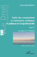 TRAITÉ DES CONSTITUTIONS ET INSTITUTIONS POLITIQUES,  1