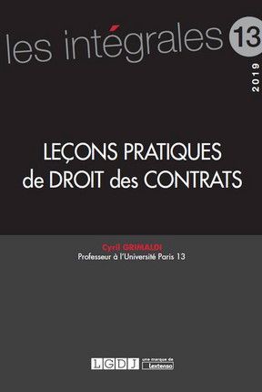 LEÇONS PRATIQUES DE DROIT DES CONTRATS