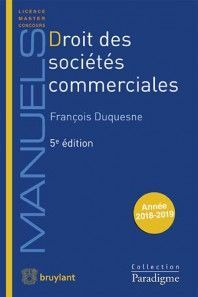 DROIT DES SOCIÉTÉS COMMERCIALES