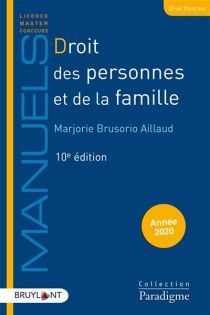 DROIT DES PERSONNES ET DE LA FAMILLE