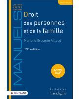 DROIT DES PERSONNES ET DE LA FAMILLE