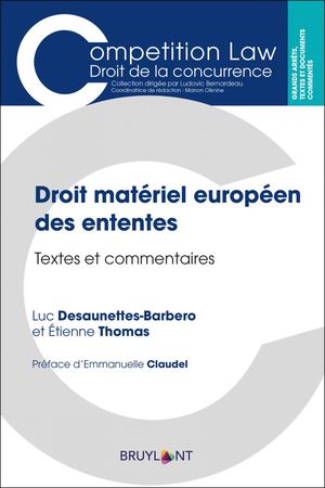 DROIT MATÉRIEL EUROPÉEN DES ENTENTES