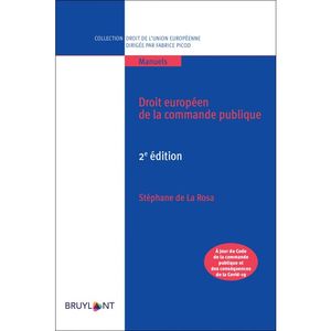 DROIT EUROPÉEN DE LA COMMANDE PUBLIQUE