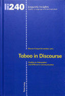 TABOO IN DISCOURSE