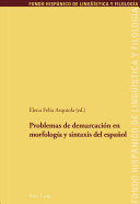 PROBLEMAS DE DEMARCACIÓN EN MORFOLOGÍA Y SINTAXIS DEL ESPAÑOL