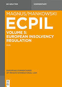 ECPIL. EUROPEAN COMMENTARIES ON PRIVATE INTERNACIONAL LAW